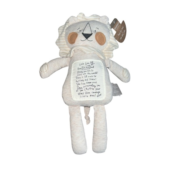 NWT Demdaco Brave Little Lion Cream Tan 16” Stuffed Lion Noah’s Ark Collection - Picture 3 of 8